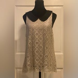 Anthropologie Liv Stretch Lace Top